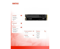 Lexar 1TB M.2 PCIe Gen4 NVMe NM760 - 1073275 - zdjęcie 8